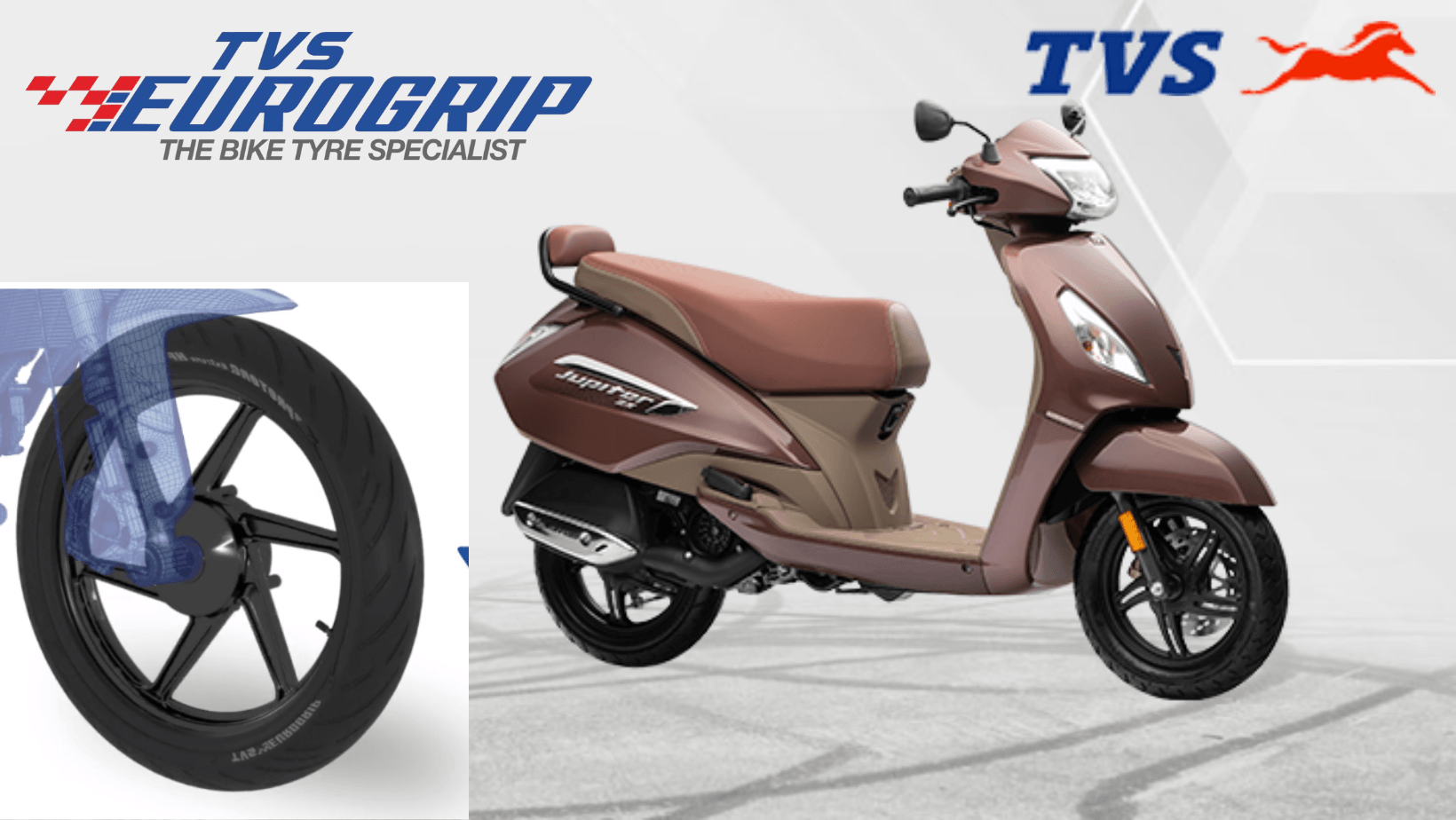 TVS Showcased SmartXConnect Scooter with Eurogrip Tyres at Bharat Mobility Expo 2024 news