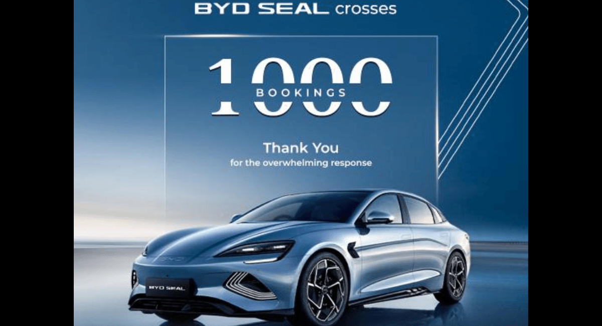 BYD Seal इलेक्ट्रिक सेडान ने लॉन्च के 3 महीने के भीतर 1,000 से अधिक बुकिंग हासिल की news