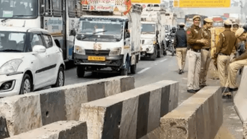 किसानों के विरोध और 'दिल्ली चलो' मार्च के कारण दिल्ली में ट्रैफिक अराजकता - आने वाले समय की एक झलक