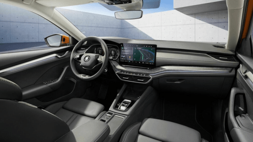 2024 Skoda Octavia Facelift Debuts: 10" Digital Cluster, Optional 13" Infotainment, LED Matrix