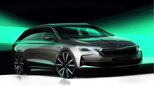 2024 Skoda Octavia Facelift Debuts: 10" Digital Cluster, Optional 13" Infotainment, LED Matrix
