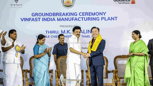 VinFast Breaks Ground with $500M Electric Vehicle Plant in Tamil Nadu