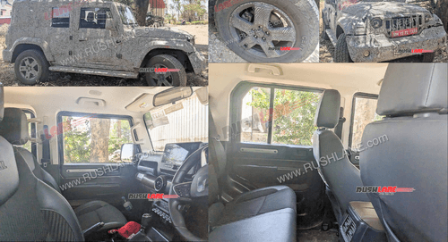 New Mahindra Thar 5 Door Cabin Space & Features Revealed in New Interior Spy Shots
