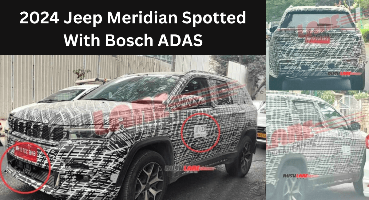 2024 Jeep Meridian को भारत में पहली बार देखा गया, Bosch ADAS हुआ लॉन्च news