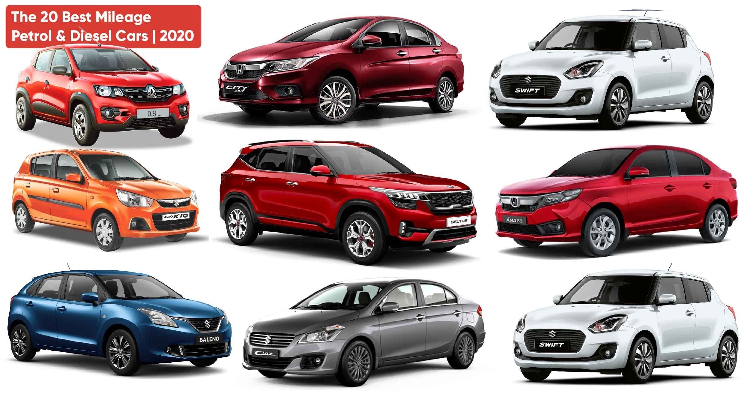 TOP 10 FUEL EFFICIENT CARS IN INDIA