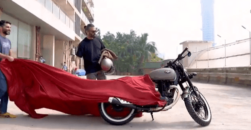 Actor Suniel Shetty Got His Customised Royal Enfield Bike, See the pictures here