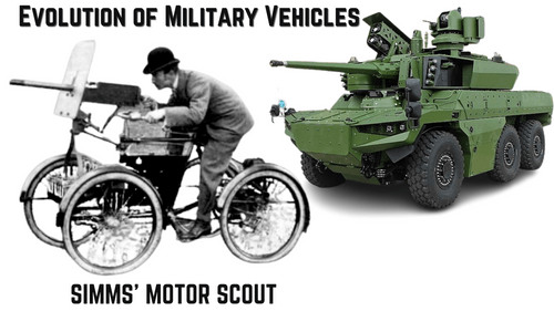सैन्य वाहनों का विकास