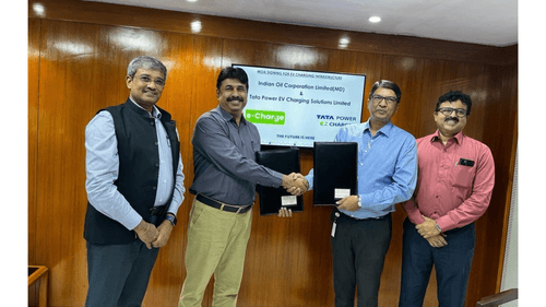 Tata Power & Indian Oil Collaborate to Deploy 500+ EV Fast Charging Points