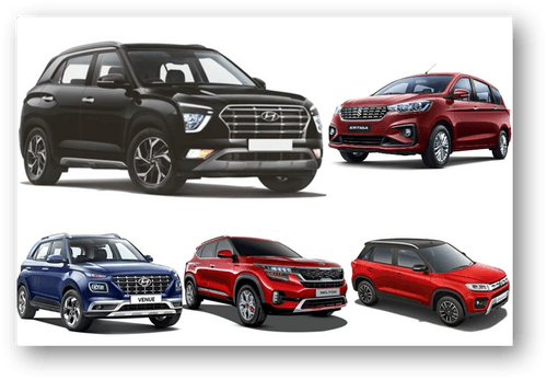 FY2021 में टॉप 5 बेस्टसेलिंग यूटिलिटी वाहन