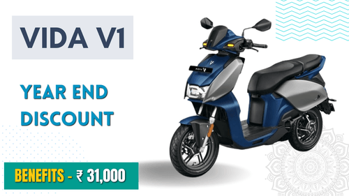 Hero MotoCorp's Vida V1 E-Scooter Offers Year-End Benefits of up to ₹31,000