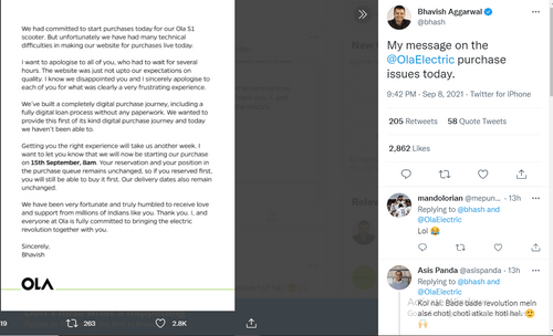 Ola Electric postpones S1 e-scooter sale due to website glitch