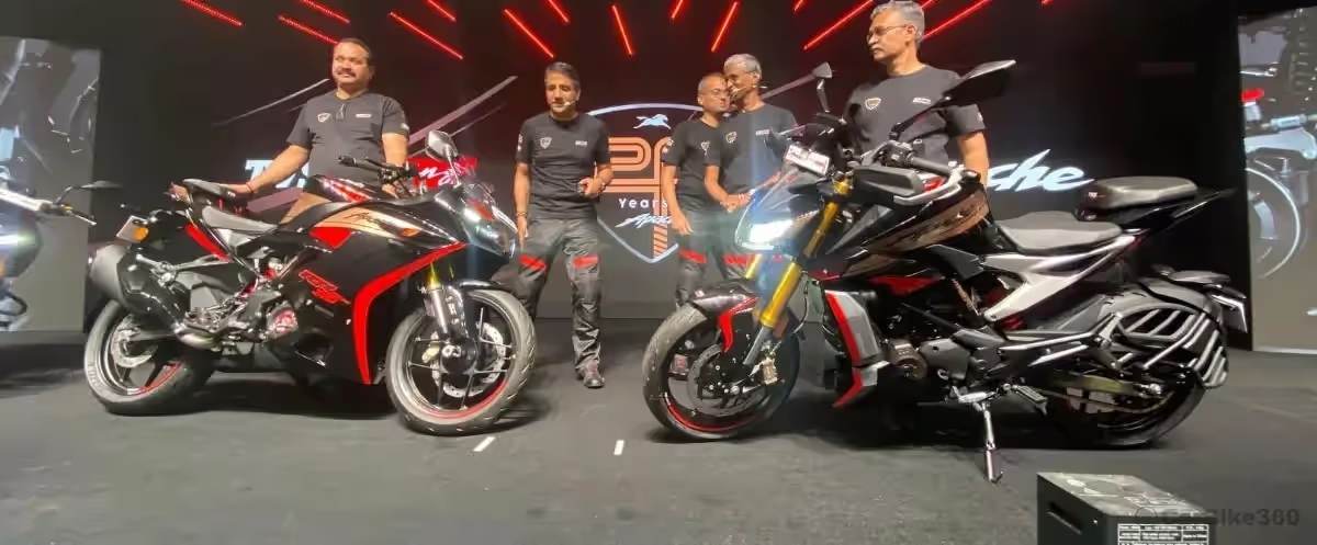 TVS Apache Celebrates 20 Years with Exclusive Limited Editions Launched: RTR 160, RTR 180, RTR 200 & RTR 310 Series TVS Apache Celebrates 20 Years with Exclusive Limited Editions Launched: RTR 160, RTR 180, RTR 200 & RTR 310 Series news