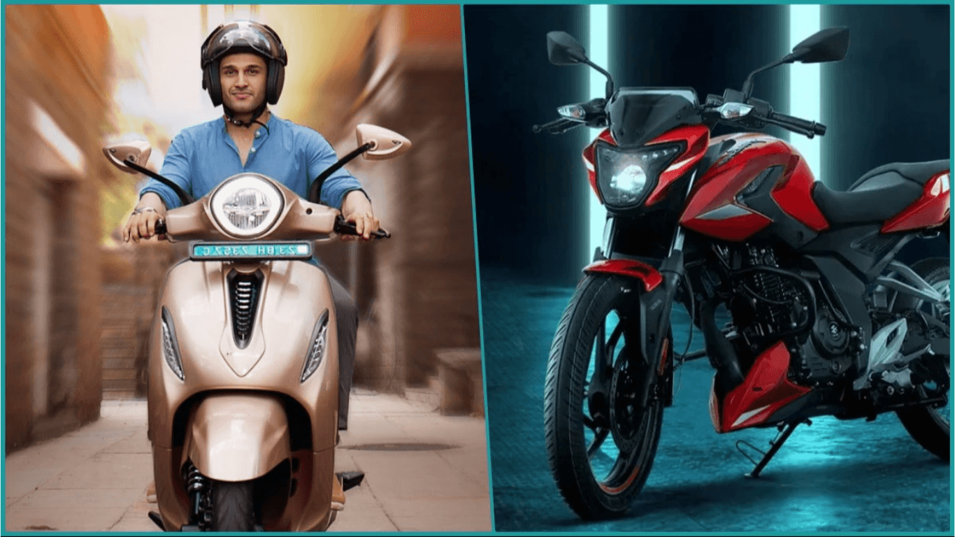 Bajaj Chetak and Pulsar.png