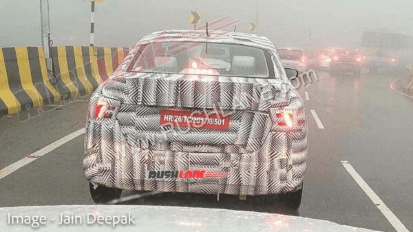 New Gen Dzire Spotted in the Wild