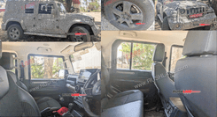 नई Mahindra Thar 5 डोर केबिन स्पेस और फीचर्स नए इंटीरियर स्पाई शॉट्स में सामने आए