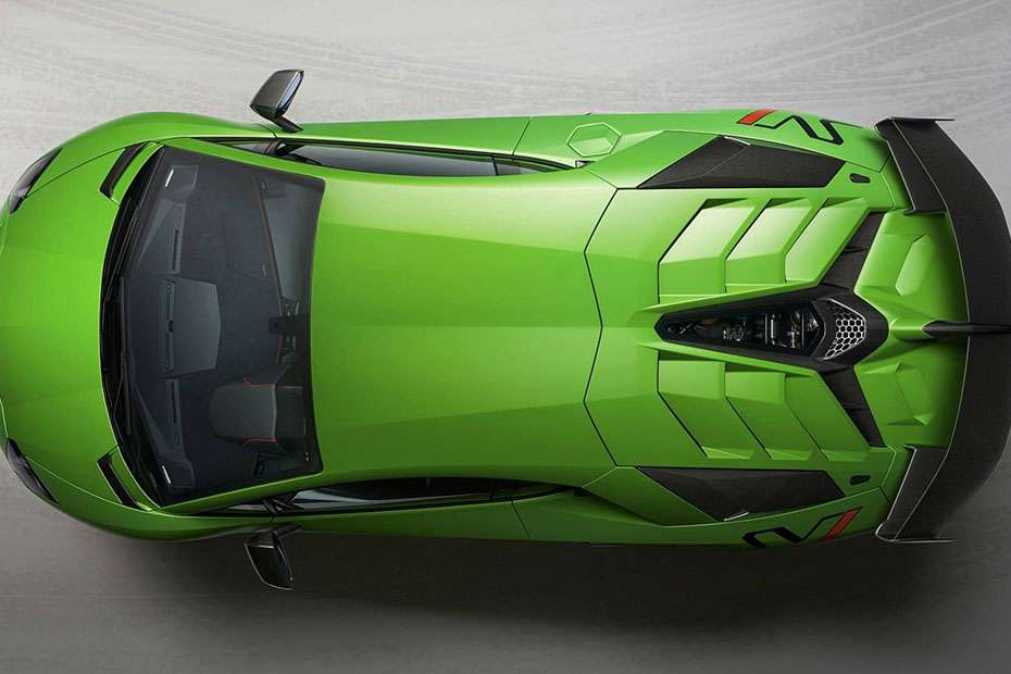 lamborghini aventador top iew