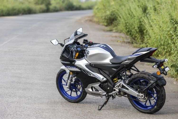 Yamaha R15 V4 Rear Quarter Three