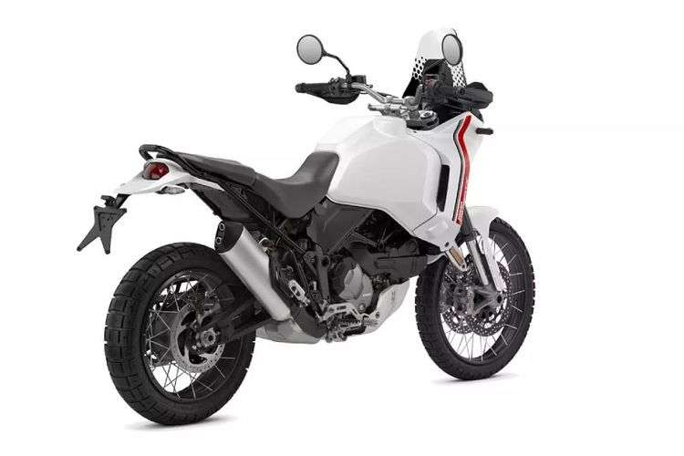 Ducati DesertX Right Side Rear View