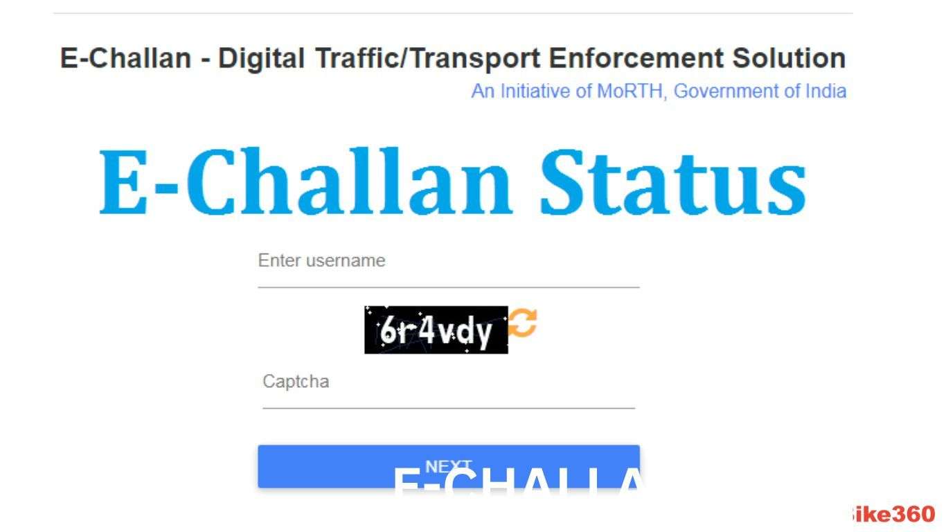 E-Challan Status