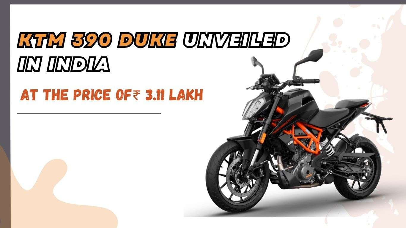 KTM 390 Duke unveiled in india