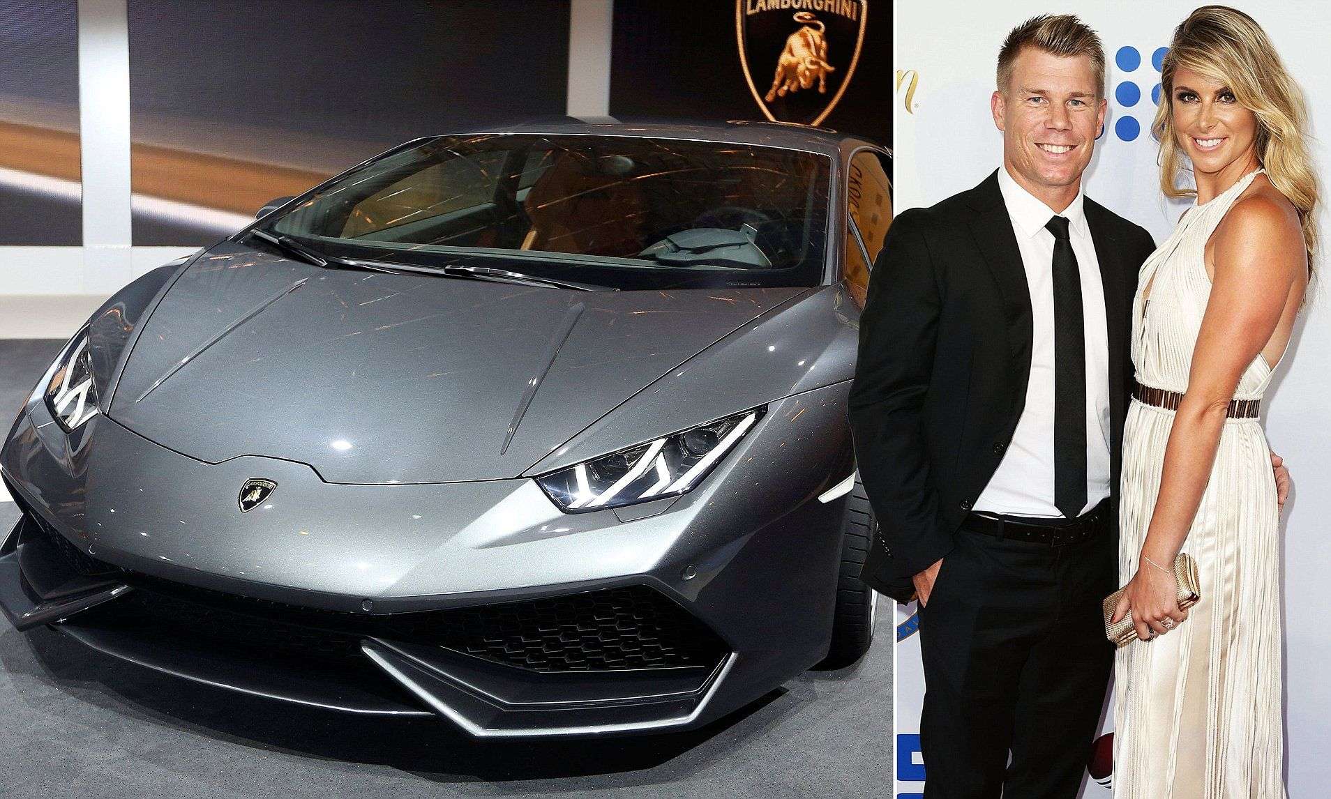 david warner lamborghini huracan