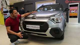 Citroën C3 Hatchback SUV Detailed Walk-around - First Impressions || CarBike360.com