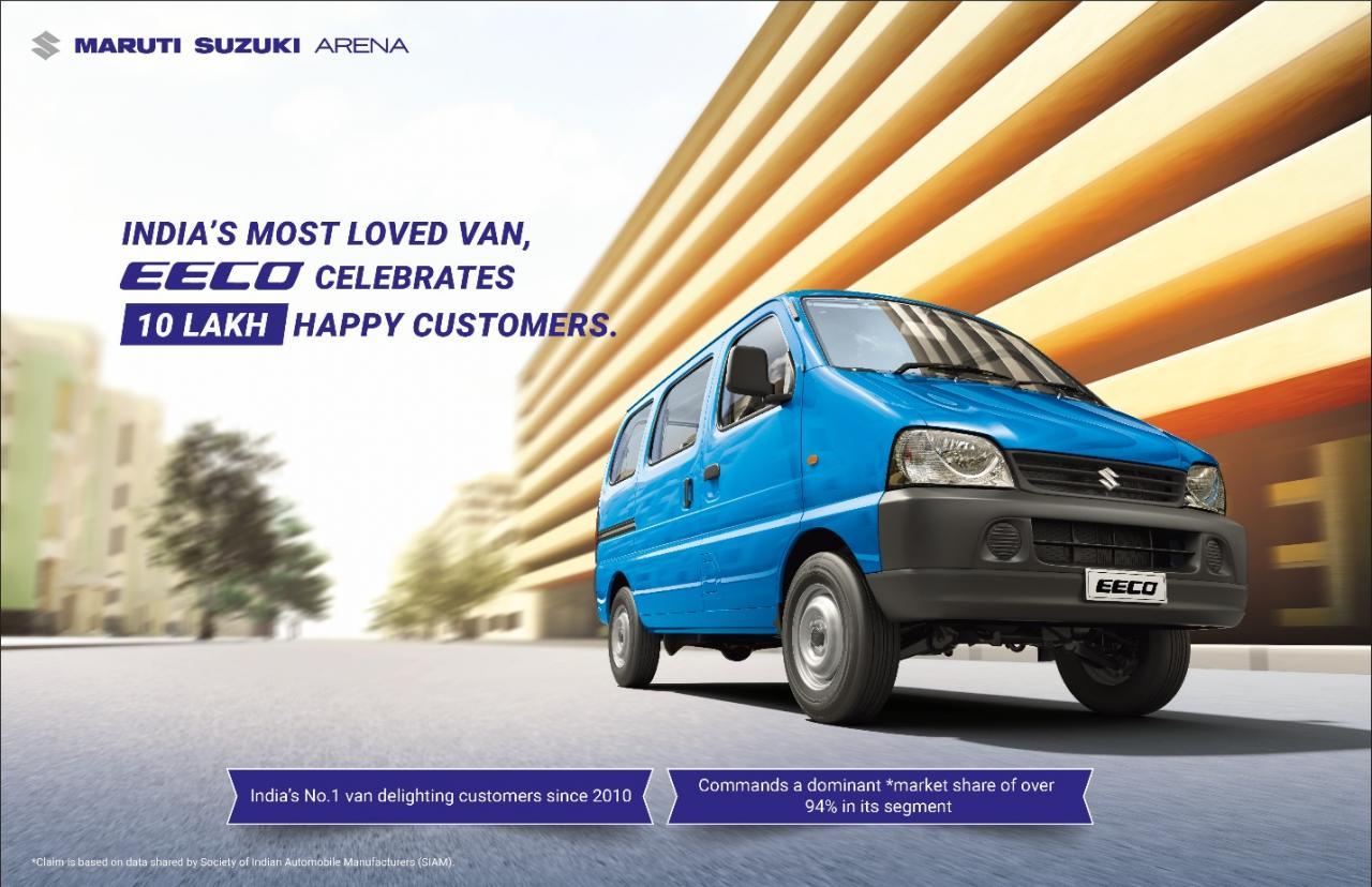 Maruti Suzuki Eeco Crossed 10 Lakh unit Sales Milestone: On-Sale Since 2010