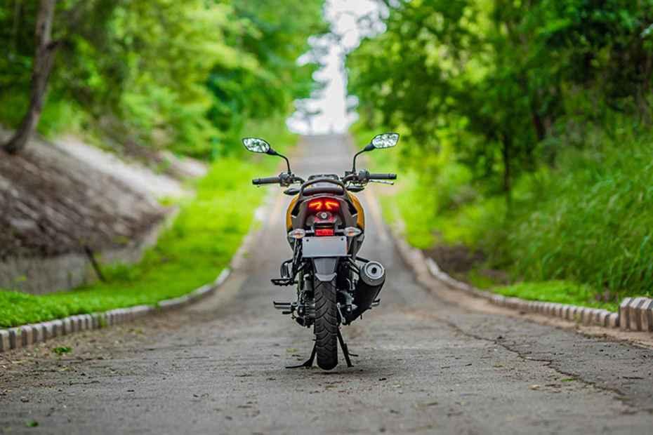 Tvs raider rear view Tvs raider rear view