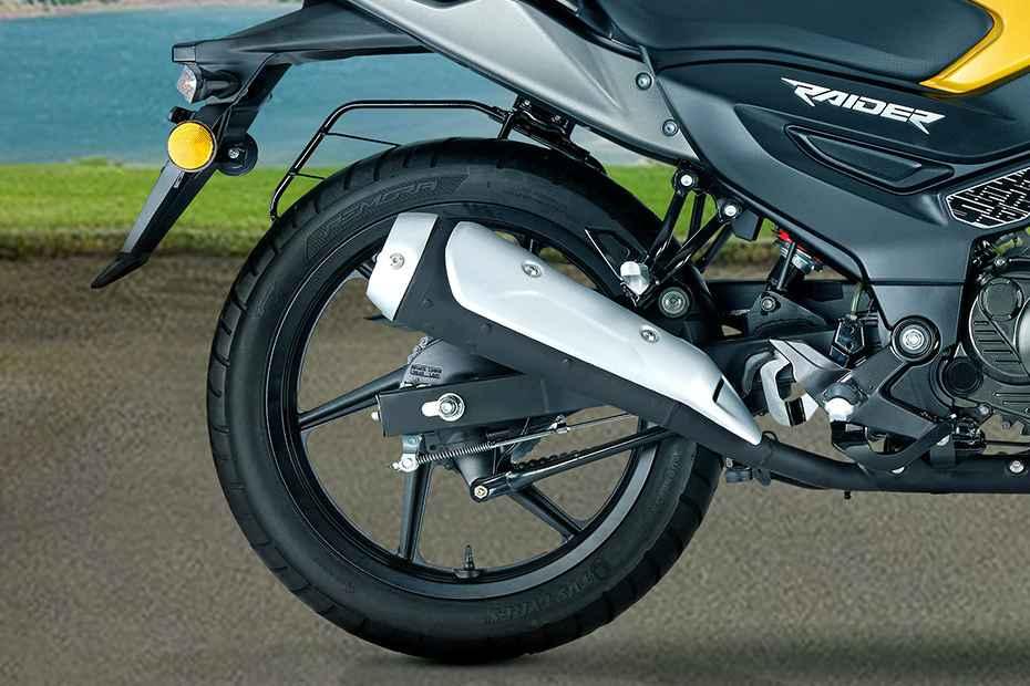 Tvs raider rear tyre view Tvs raider rear tyre view
