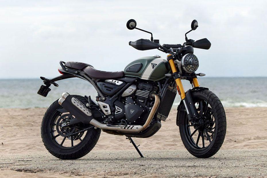 Triumph scrambler 400x Front right side image