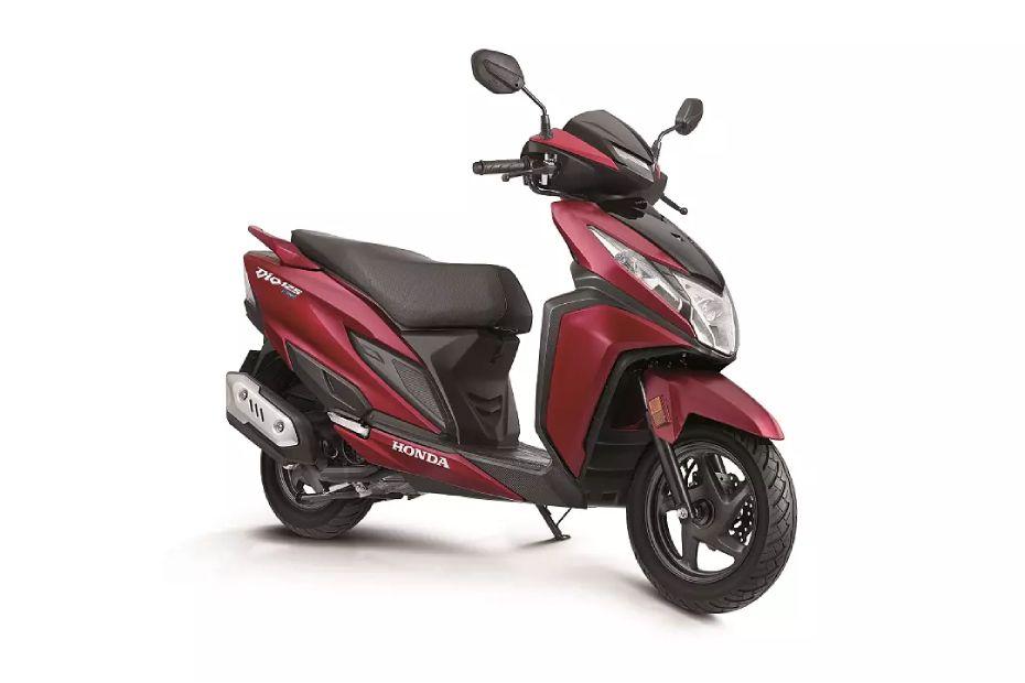 honda dio 125 Mat Sangria Red Metallic