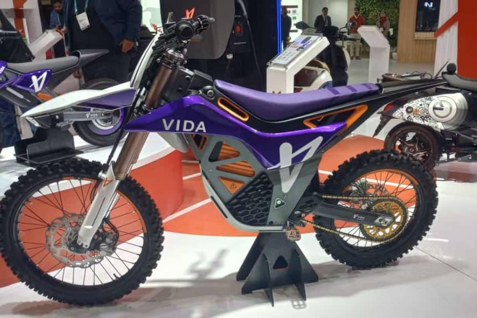 Vida e dirt bike left side view