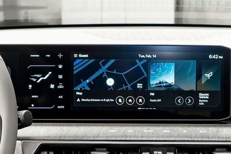 Kia EV9 infotainment system main menu Kia EV9 infotainment system main menu