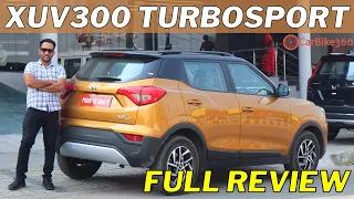 Mahindra XUV300 TurboSport Full Review - Tata Nexon se bhi zyada POWERFUL | CarBike360