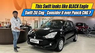 Maruti’s Black Eagle is here 🔥 Swift ZXI CNG Black Edition 🔥 Better than Punch CNG ? Starts @ 5.9L