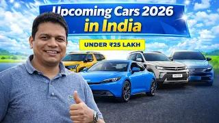 Upcoming cars in India upto Rs 25 lakh 2026