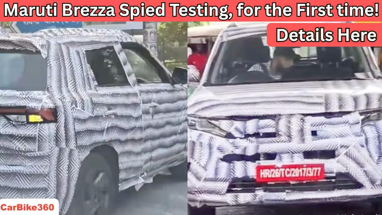 Maruti Brezza 2026 Spied on Road for the First Time: check details here Maruti Brezza 2026 Spied on Road for the First Time: check details here