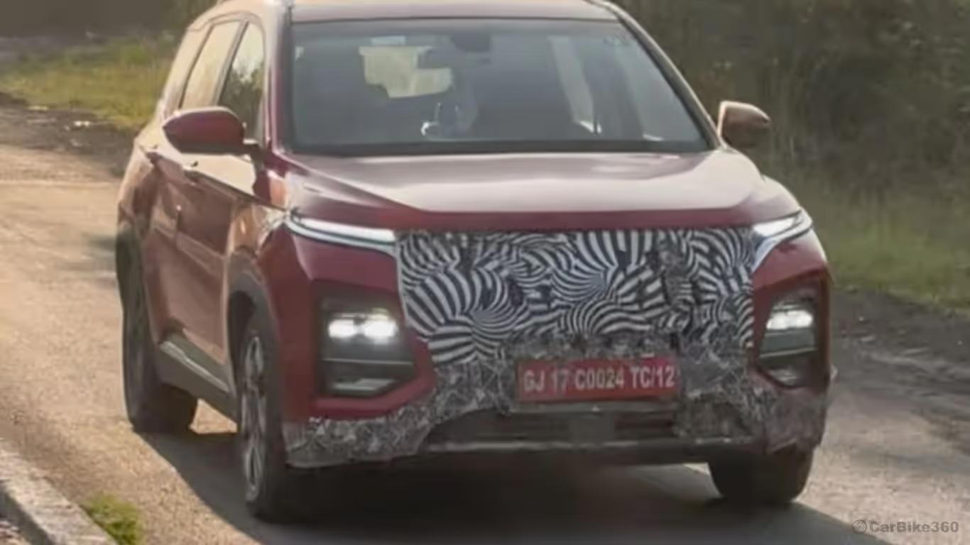 MG Hector 2026 Facelift Spied For First Time in India MG Hector 2026 Facelift Spied For First Time in India