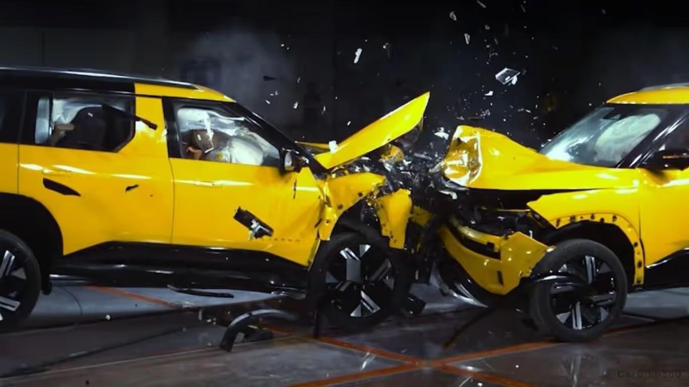 Tata Sierra Demonstrated Car-to-Car Collision For The First Time In The Automotive Industry, Setting New Safety Benchmark Tata Sierra Demonstrated Car-to-Car Collision For The First Time In The Automotive Industry, Setting New Safety Benchmark
