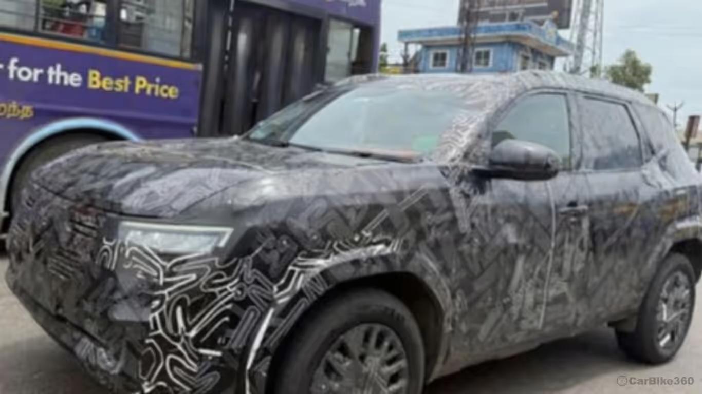 Nissan Tekton Spotted Again While Testing in India Nissan Tekton Spotted Again While Testing in India