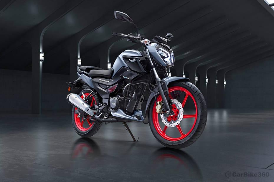 Tvs raider right front three quarter Tvs raider right front three quarter