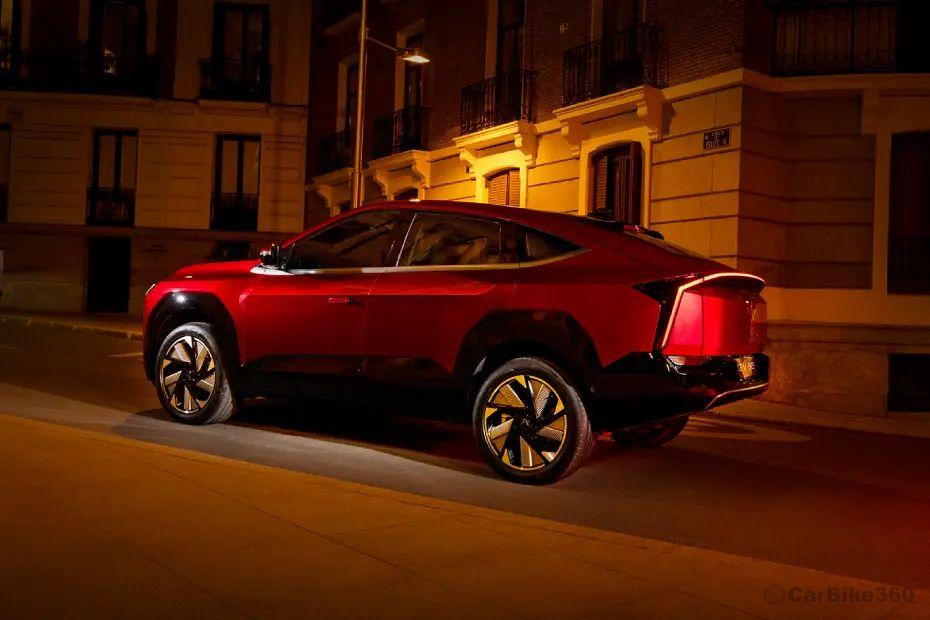 Mahindra XEV 9E Left Rear Three Quarter Mahindra XEV 9E Left Rear Three Quarter