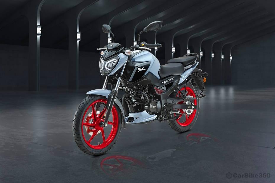 Tvs raider left front three quarter Tvs raider left front three quarter