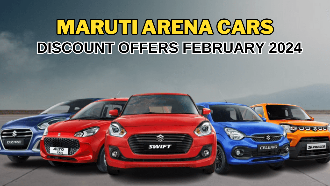 Big Savings on Maruti Arena Cars in February 2024 Up to Rs 62k Off - Alto K10, WagonR, S Presso, Celerio