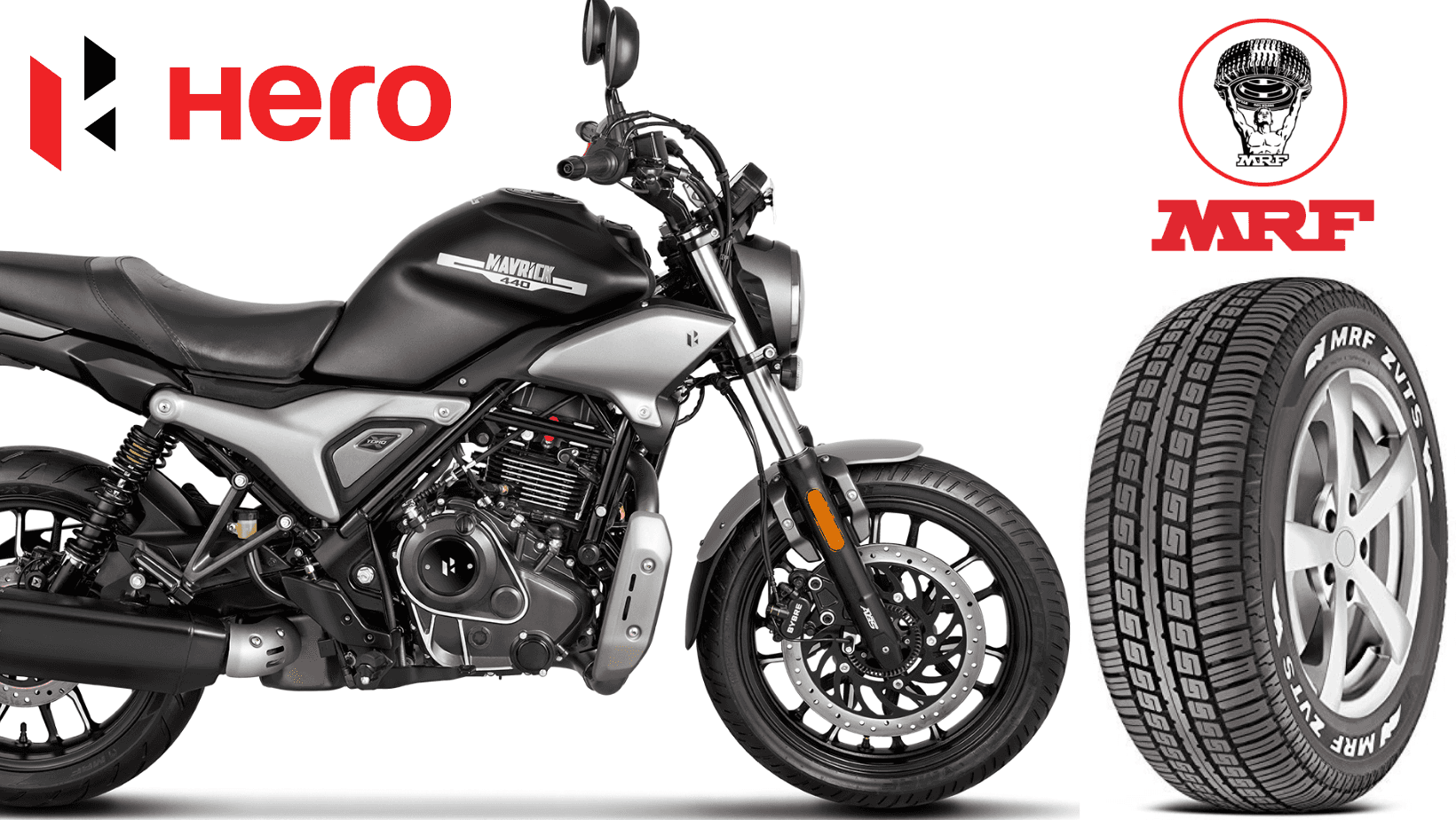 Hero Mavrick 440 and MRF Tyre