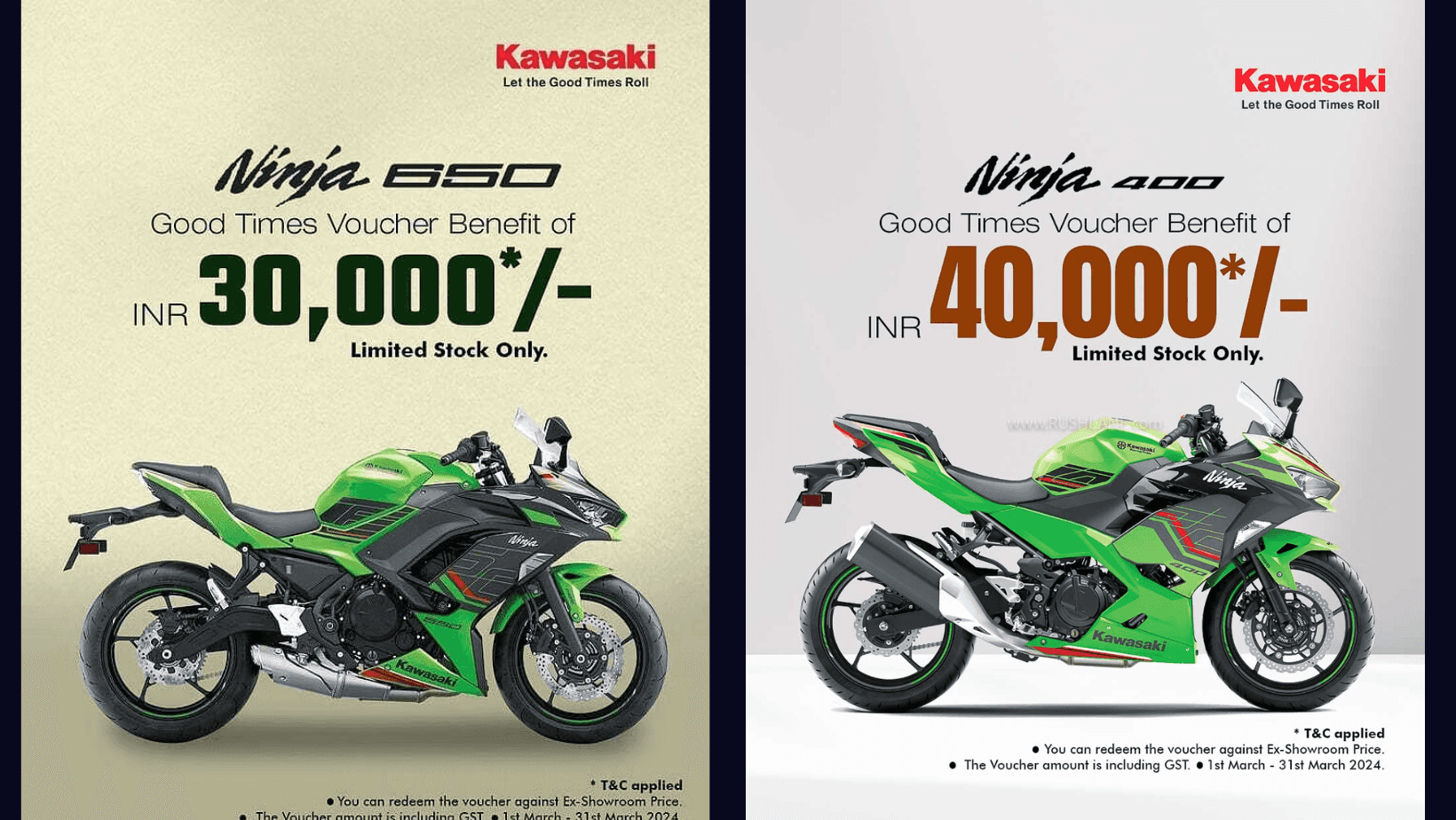 Kawasaki Ninja 650 and Ninja 400