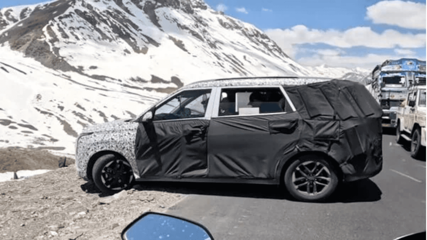 Kia Carens Facelift Spotted Testing Near Manali