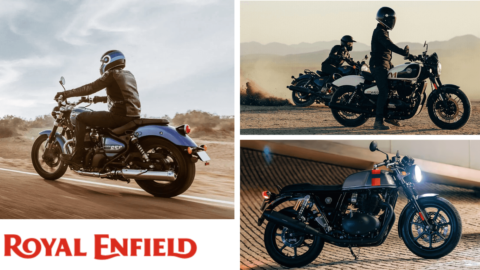 Royal Enfield 1. Super Meteor 650; 2. Shotgun 650; 3. Continental GT 650