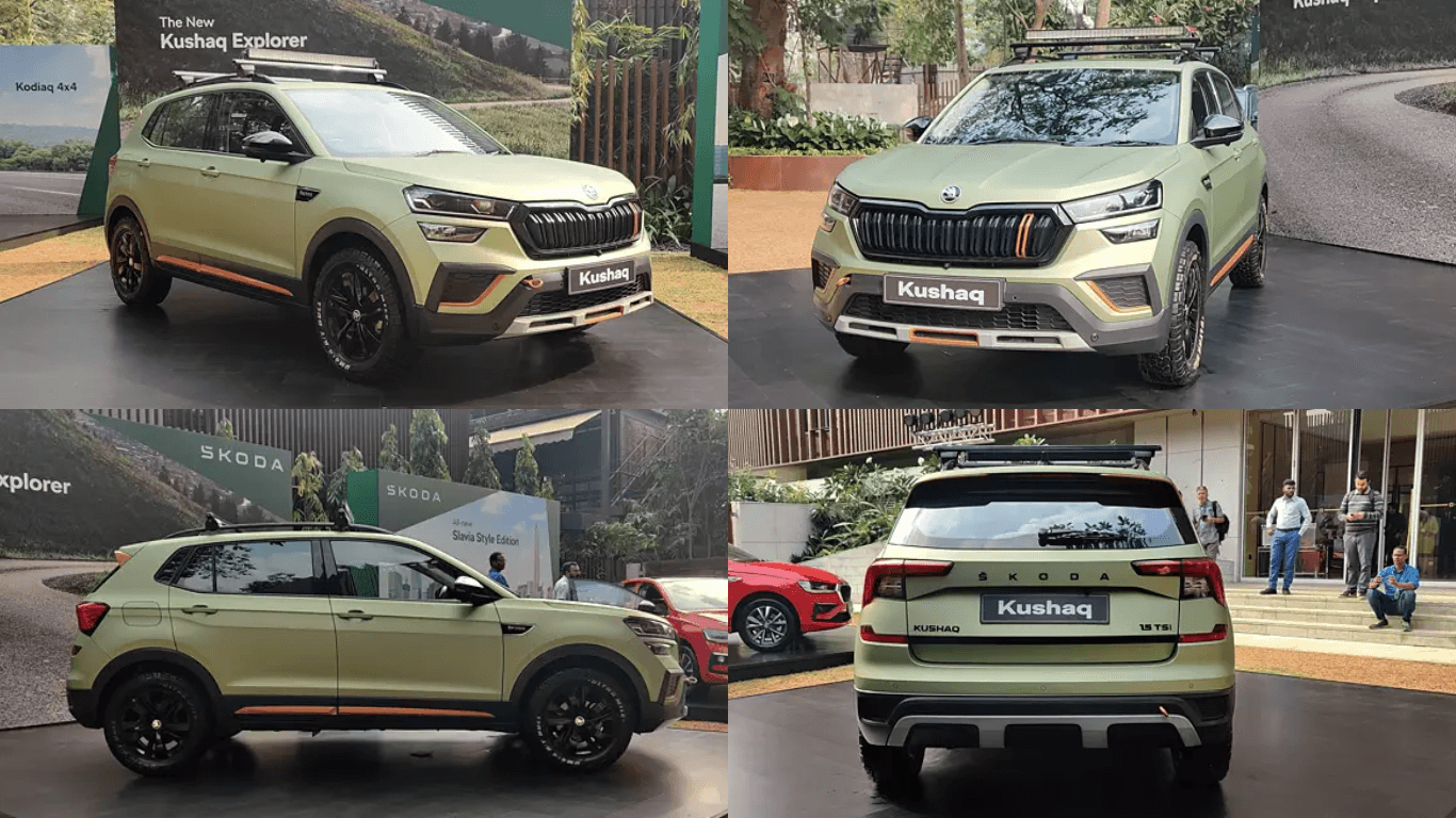 Skoda Unveils Off-Road-Ready Kushaq Explorer Edition: Matte Green Marvel with Enhanced Features news