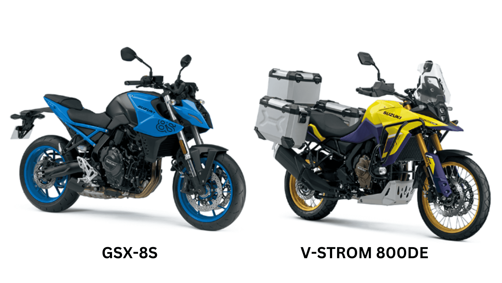 Suzuki GSX-8S and V-STROM 800DE